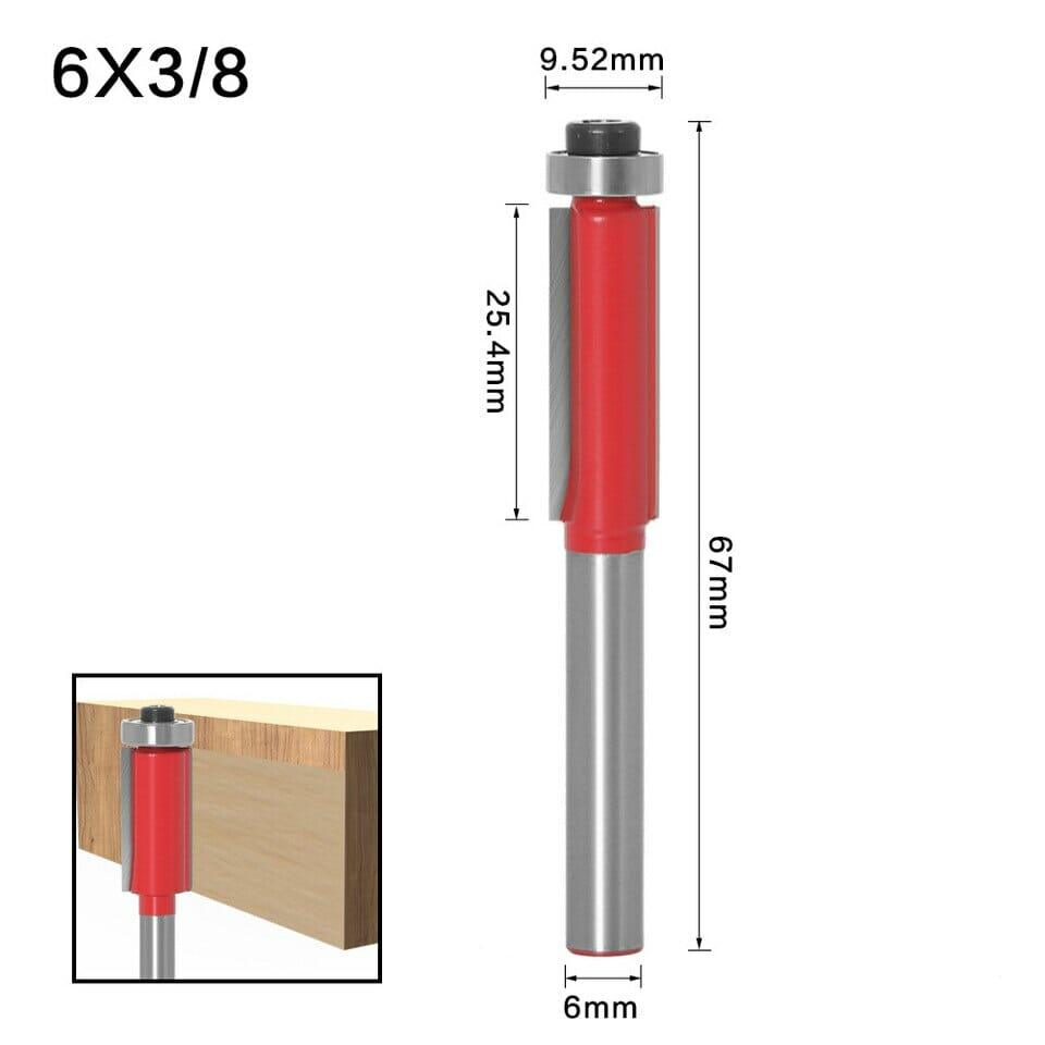 Fresa Reta Longa de 6mm com Rolamento – RouterLong