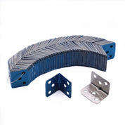 Código de canto em forma de l de aço inoxidável, 20 peças, 90 graus laminado, placa de móveis, hardware, ângulo reto, suporte, armários pequenos