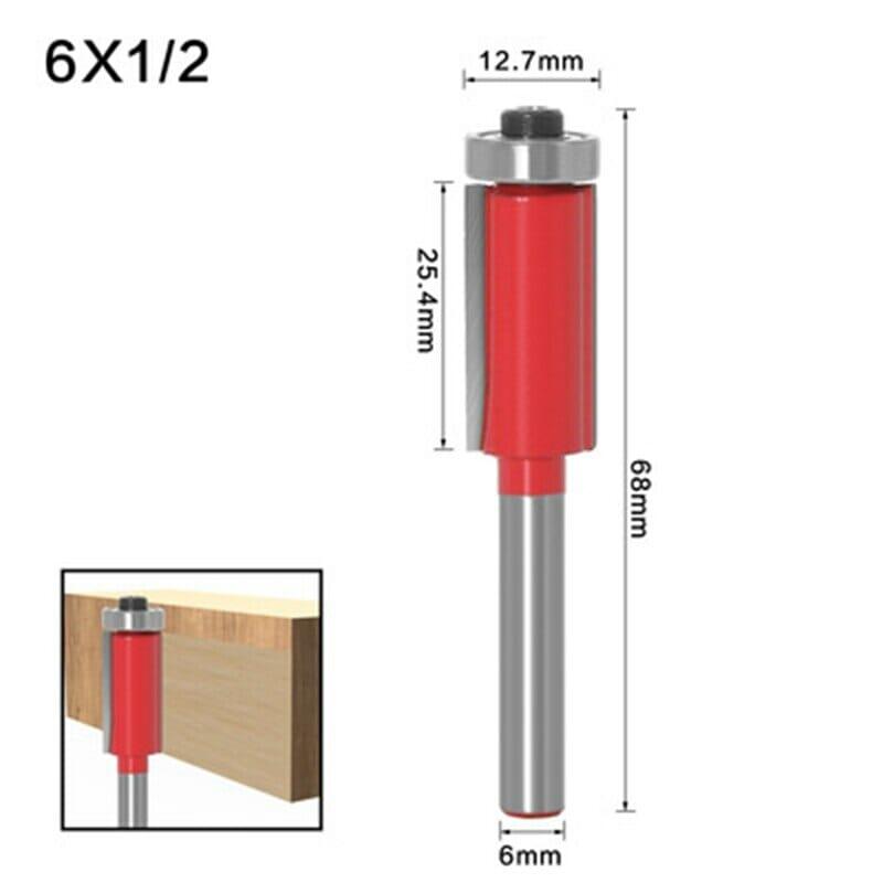 Fresa Reta Longa de 6mm com Rolamento – RouterLong