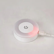 Lâmpada de parede led redonda recarregável luz noturna com interruptor toque regulável luz livro magnético para leitura quarto armário