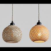 Luminária Pendente de Bambu Akada.