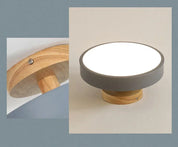 Nordic entrada corredor lâmpadas de teto varanda madeira redonda vestiário sala jantar estudo quarto luz banheiro iluminação industrial