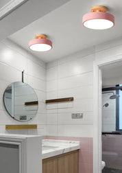 Nordic entrada corredor lâmpadas de teto varanda madeira redonda vestiário sala jantar estudo quarto luz banheiro iluminação industrial