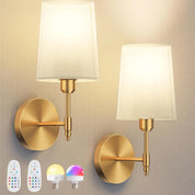 Fita de parede alimentada por bateria recarregável sem fio 4000 Mah Lâmpada removível regulável e controle remoto, lâmpada de parede sem fio de 15 cores para decoração de corredor de quarto e sala de estar