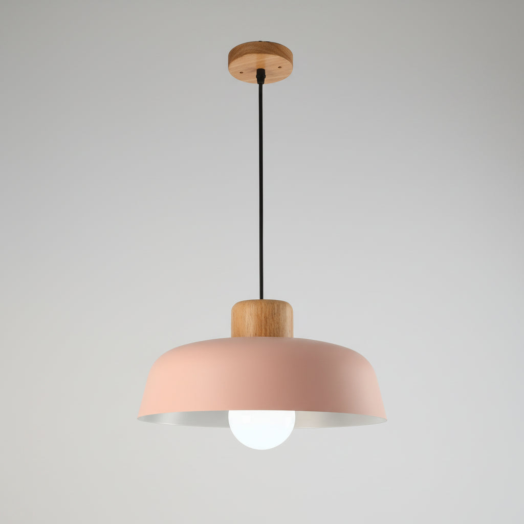 Lustre nórdico do macaron do estilo, iluminação de madeira maciça, simples, moderno, bom para a sala de visitas, quarto, sala de jantar, estudo