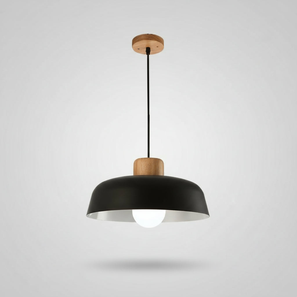 Luminária Pendente Nórdica de Madeira - Design Moderno e Elegante.
