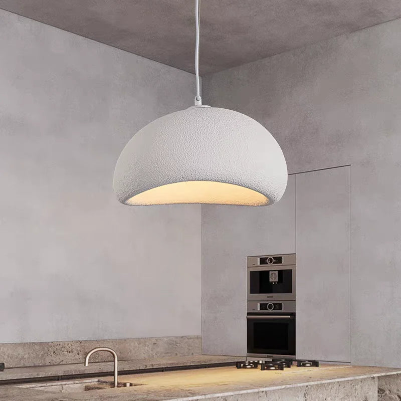 Luminária Pendente Wabi Sabi Cogumelo Design Nórdico e Elegância.