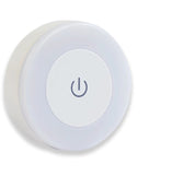 Lâmpada de parede led redonda recarregável luz noturna com interruptor toque regulável luz livro magnético para leitura quarto armário