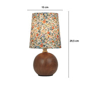 Abajur Luminária de Mesa Nogueira Floral