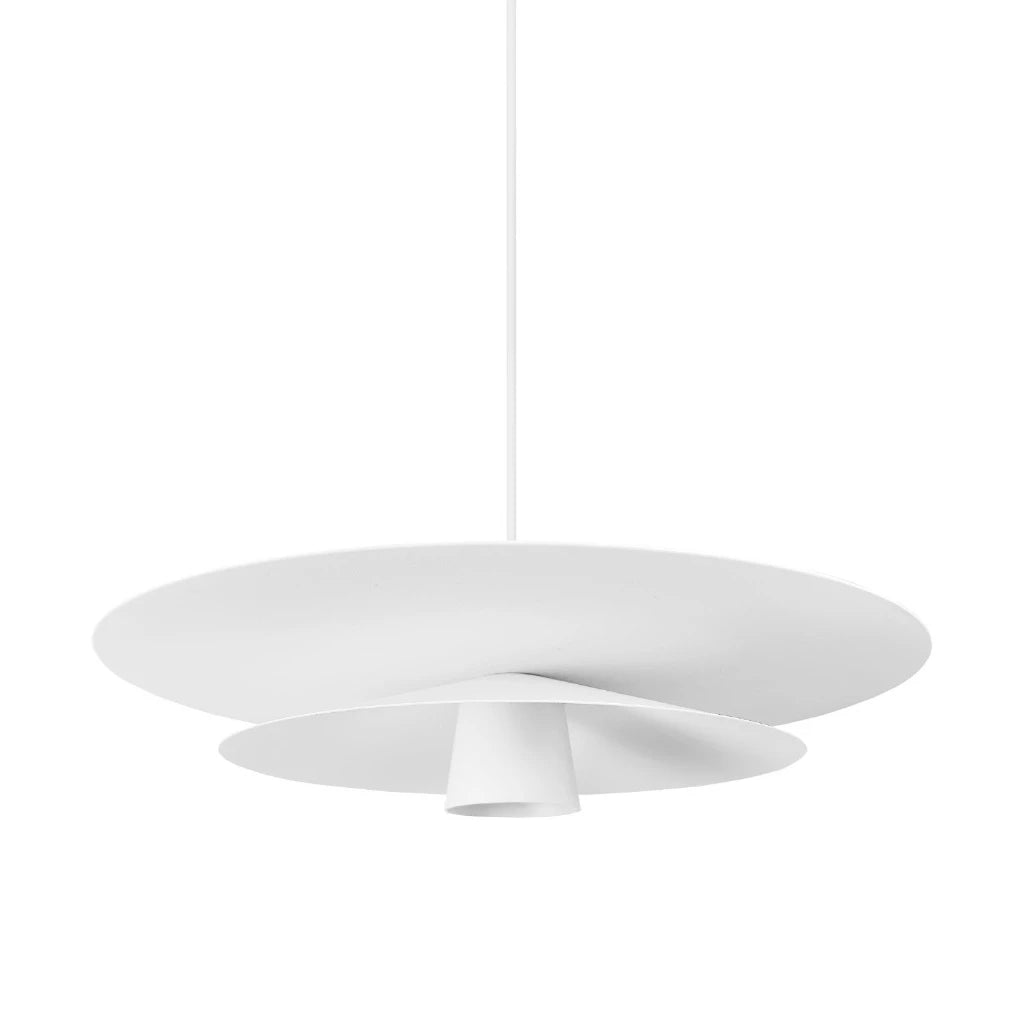 Luminária Pendente Contemporânea 40cm GU10, Alumínio em Camadas