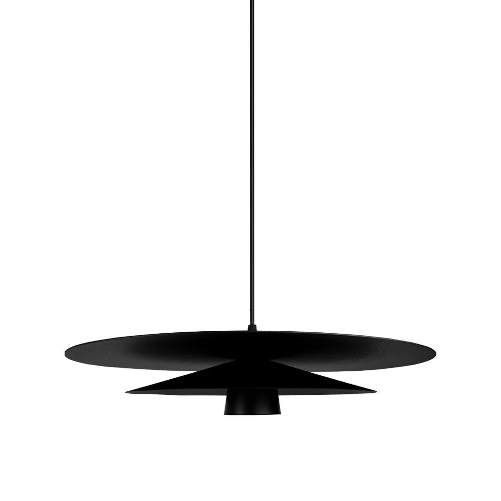 Luminária Pendente Contemporânea 40cm GU10, Alumínio em Camadas