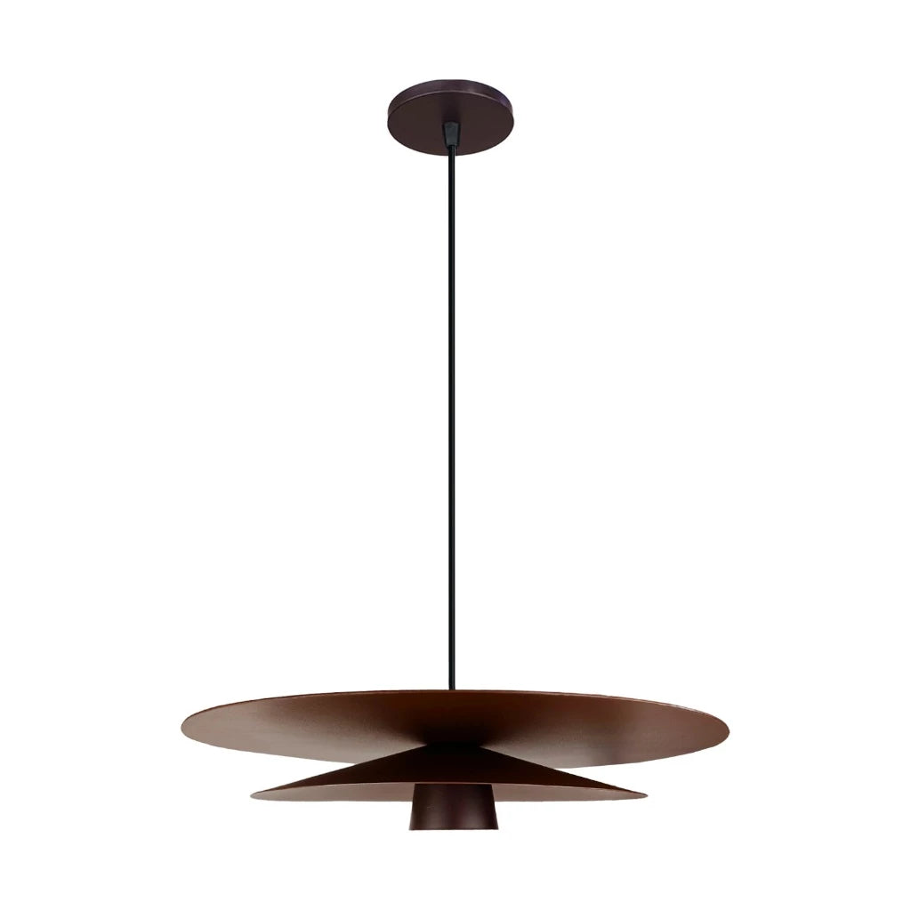 Luminária Pendente Contemporânea 40cm GU10, Alumínio em Camadas