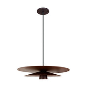 Luminária Pendente Contemporânea 40cm GU10, Alumínio em Camadas