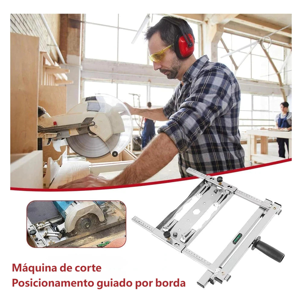 Guia Multifuncional de Corte para Serra Circular e Tupia