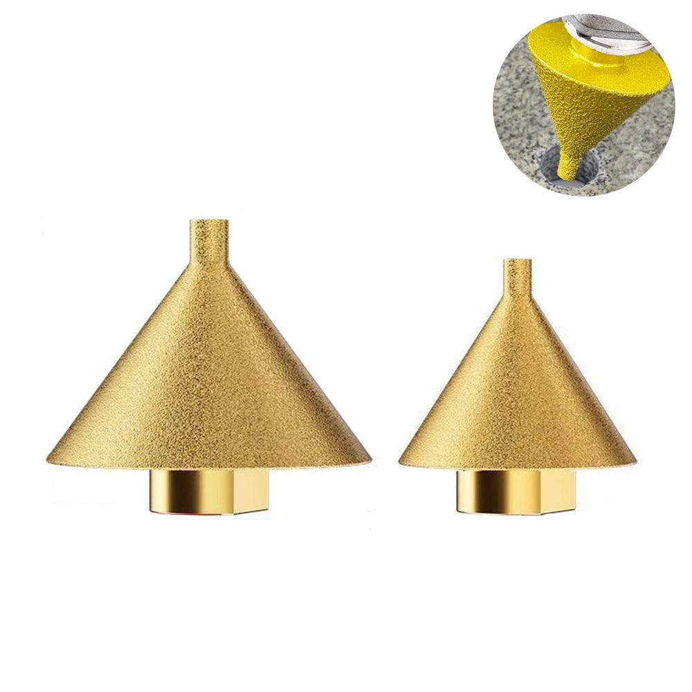 Broca Diamantada Chanfradora M10/M14 – Perfuração, Polimento e Acabamento Profissional em Pedra - Akada Brasil