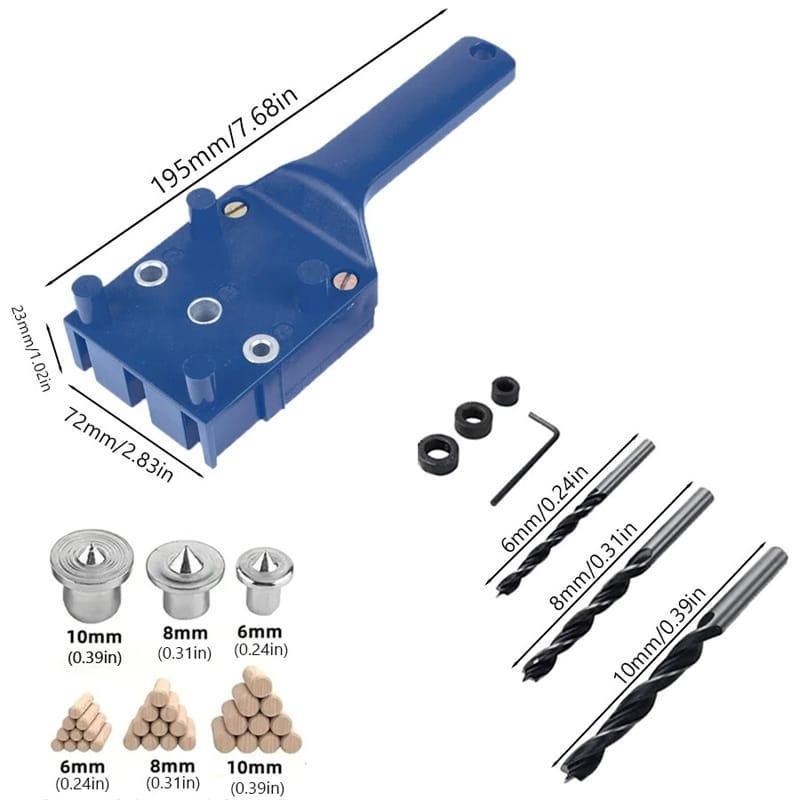 Brocas Para Fazer Cavilha + Escareador + Gabarito + Serrote de Brinde - Akada Brasil