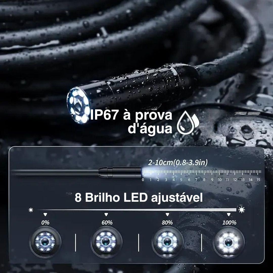 Câmera Endoscópica Full HD 1080P com Tela IPS e Proteção IP67 - Akada Brasil