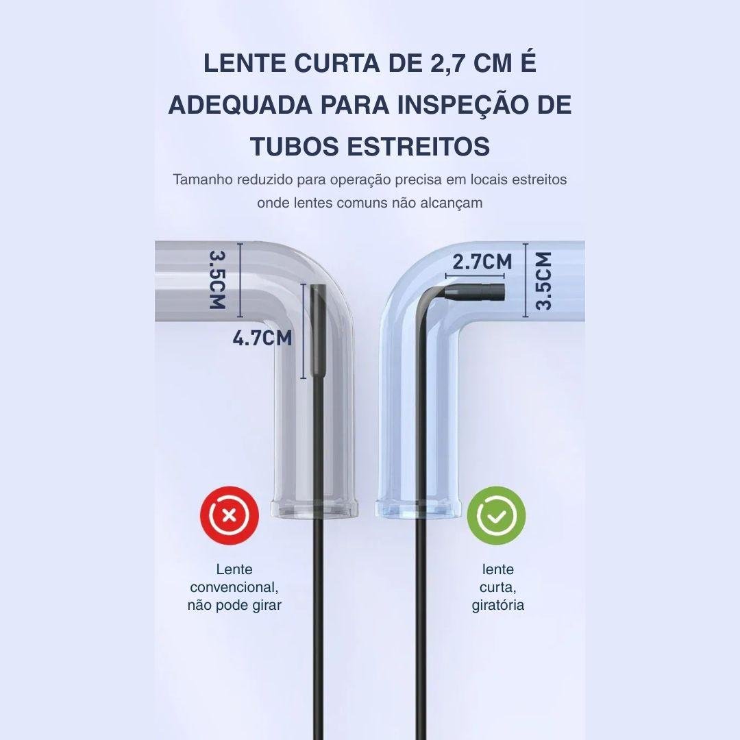 Câmera Endoscópica Full HD 1080P com Tela IPS e Proteção IP67 - Akada Brasil