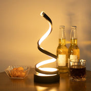 Candeeiro de Mesa LED Regulável Espiral Moderno - Akada Brasil