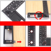 Esquadro de Precisão, Marcações em Multiângulos com Gabarito de Furação - AngleMaster - Akada Brasil