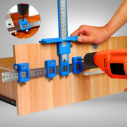 Esquadro Guia Gabarito De Precisão Para Furação E Puxador De Gavetas Corrediças - Akada Brasil