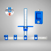 Esquadro Guia Gabarito De Precisão Para Furação E Puxador De Gavetas Corrediças - Akada Brasil