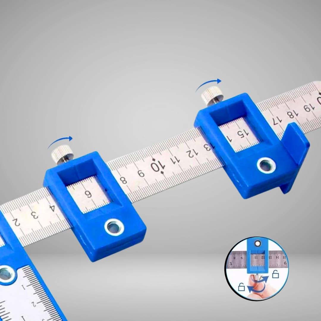 Esquadro Guia Gabarito De Precisão Para Furação E Puxador De Gavetas Corrediças - Akada Brasil