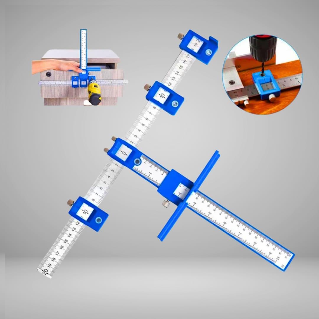 Esquadro Guia Gabarito De Precisão Para Furação E Puxador De Gavetas Corrediças - Akada Brasil