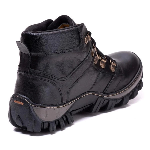 Bota Adventure Comfort Masculina Cat em Couro com Palmilha em Gel