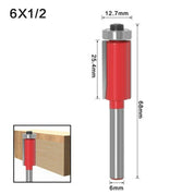 Fresa Reta Longa de 6mm com Rolamento – RouterLong - Akada Brasil