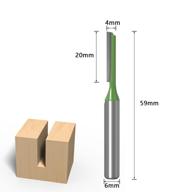 Fresa Reta de 6mm para Tupia – StraiRouter