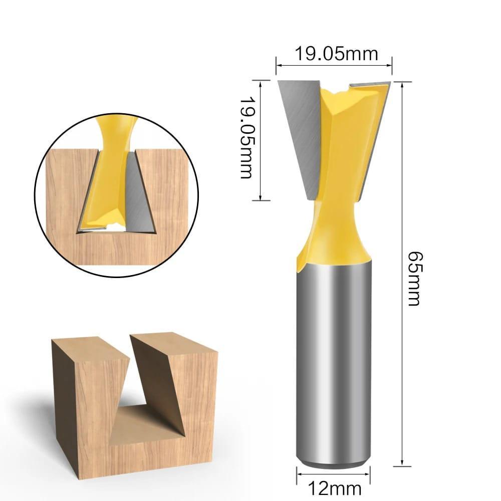 Fresas Rabo de Andorinha Haste 12mm – MegaRouter - Akada Brasil