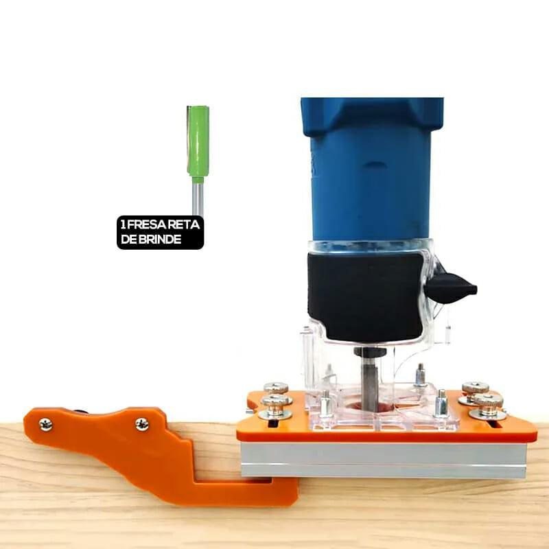 Gabarito 2 em 1 com Base Fixa + Fresa de Brinde - JigPro - Akada Brasil