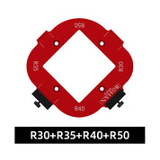 Gabarito 4 em 1 para Tupia Raio de Canto R10 - R50 com Alta Precisão - Akada Brasil