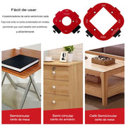 Gabarito 4 em 1 para Tupia Raio de Canto R10 - R50 com Alta Precisão - Akada Brasil