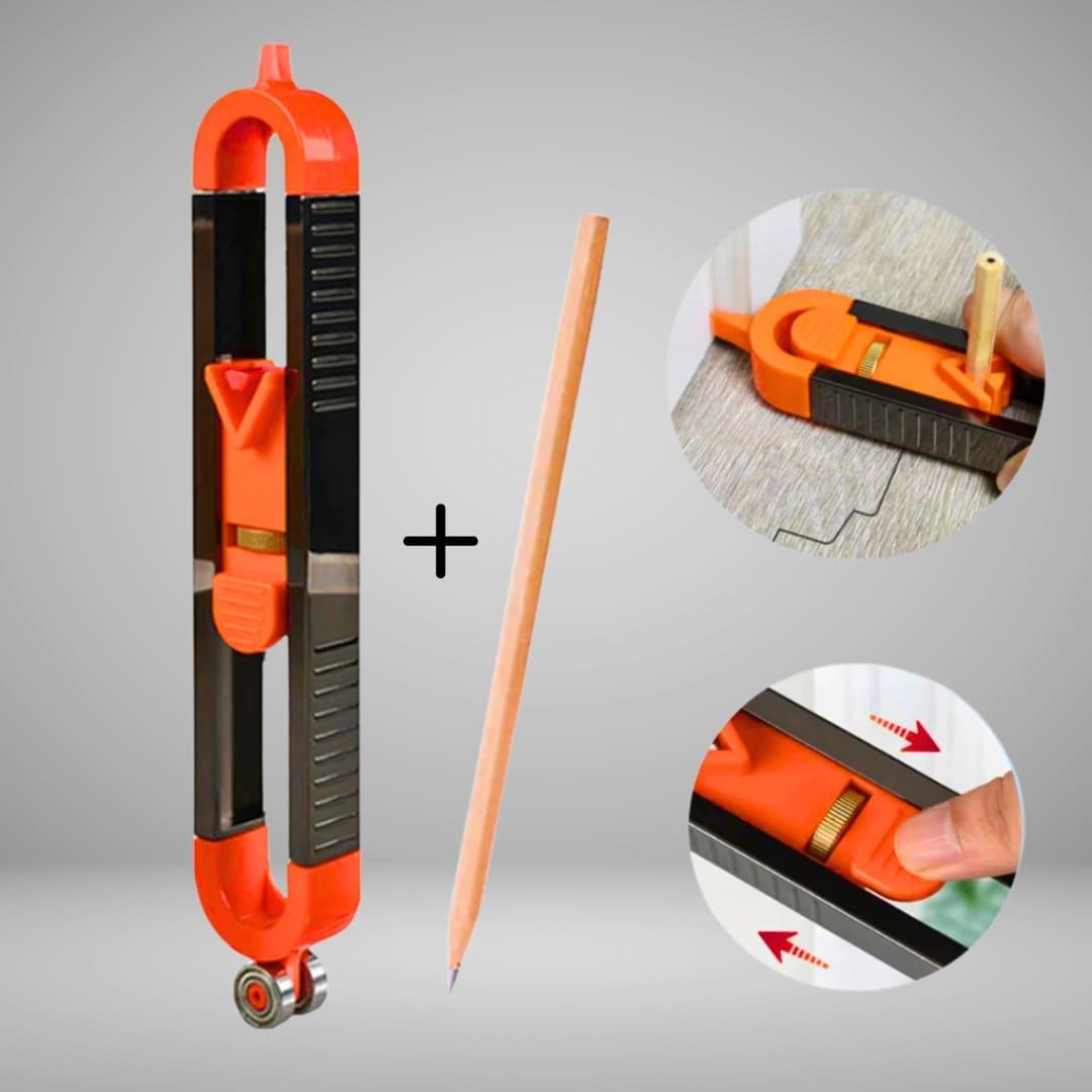 Gabarito Copiador Modelador Contorno Para Corte De Piso 23cm - Akada Brasil