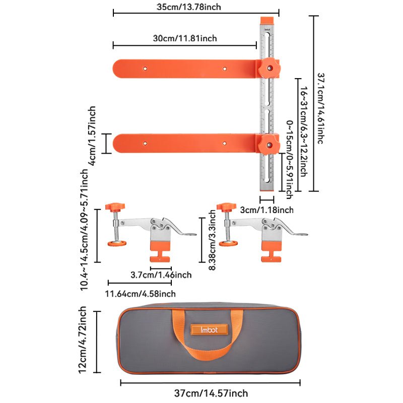 Gabarito para Corrediça Telescópica de Gaveta - Akada Brasil