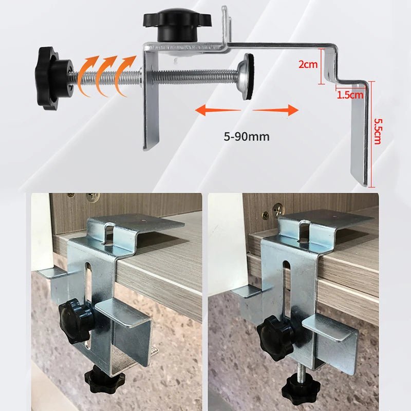 Grampo 2 em 1 para Porta e Gaveta – Precisão e Praticidade na Montagem - Akada Brasil