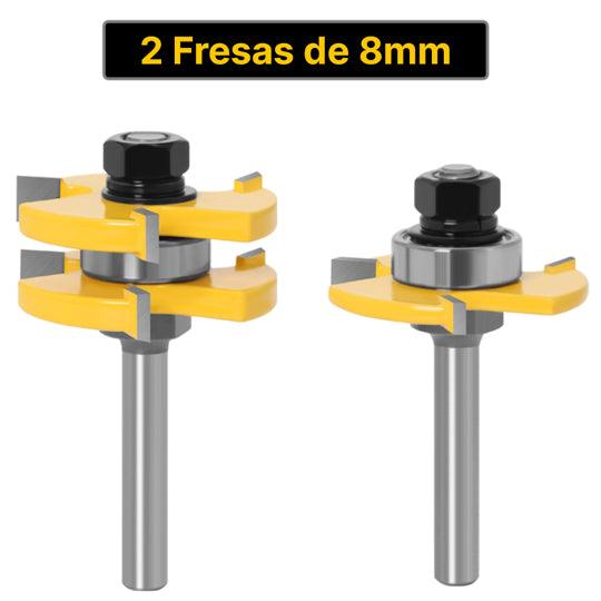 Kit Fresas de 8mm para fazer Encaixes - JoinRouter