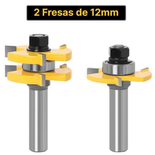 Kit Fresas de 12mm para fazer Encaixes - JoinRouter