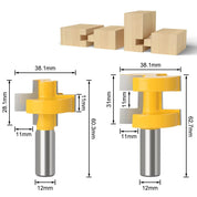 Kit 2 Fresas para Tupia Encaixes Precisos - JoinRouter - Akada Brasil