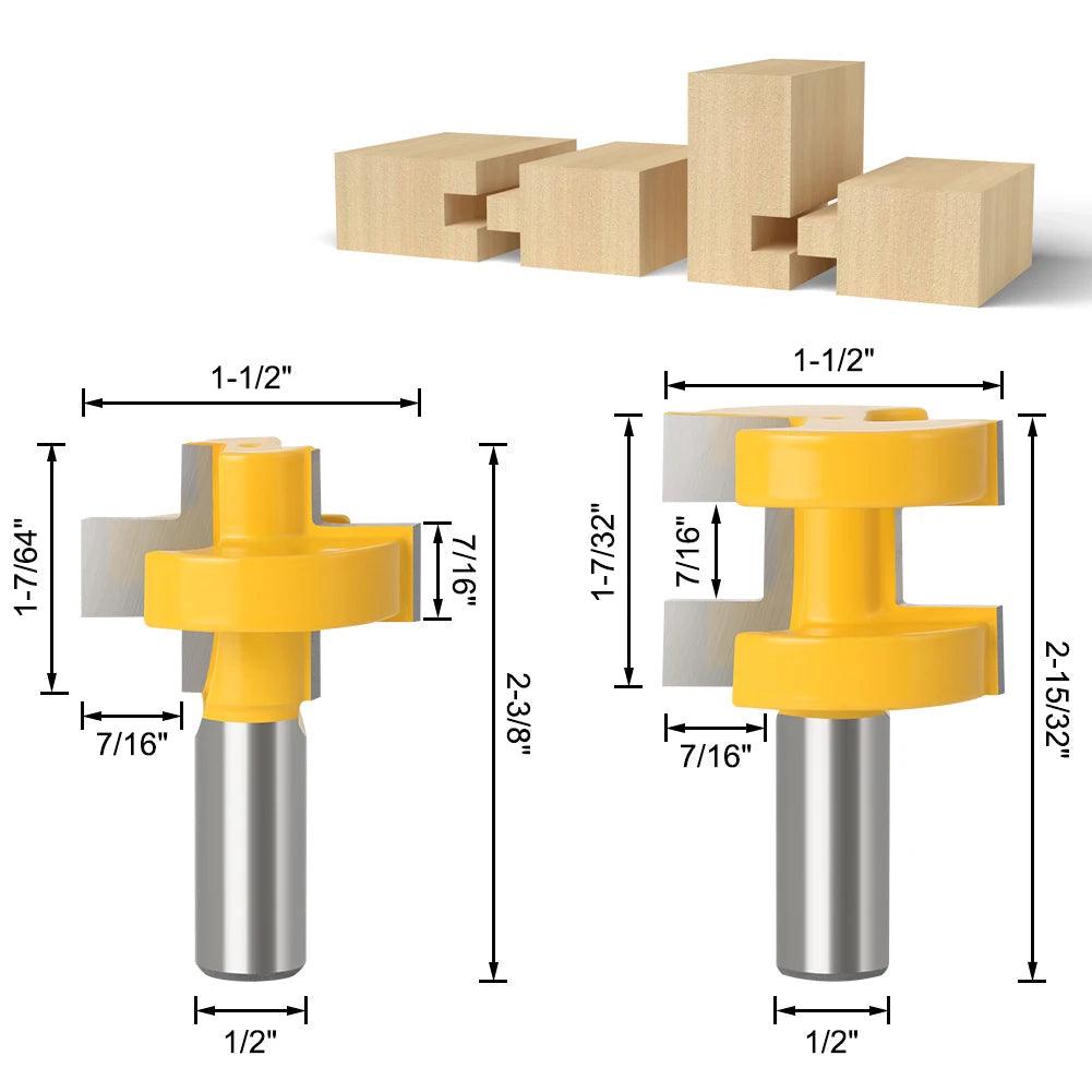 Kit 2 Fresas para Tupia Encaixes Precisos - JoinRouter - Akada Brasil