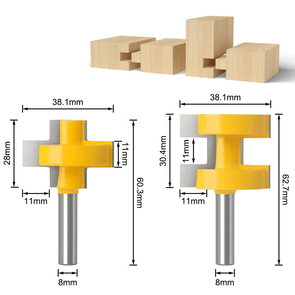 Kit 2 Fresas para Tupia Encaixes Precisos - JoinRouter - Akada Brasil