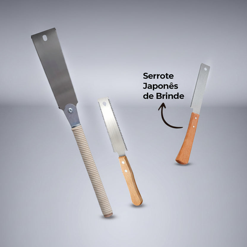 Kit 2 Serrotes Japonês Ryoba Duplo Dente Akada + 1 Serrote de Brinde - Akada Brasil