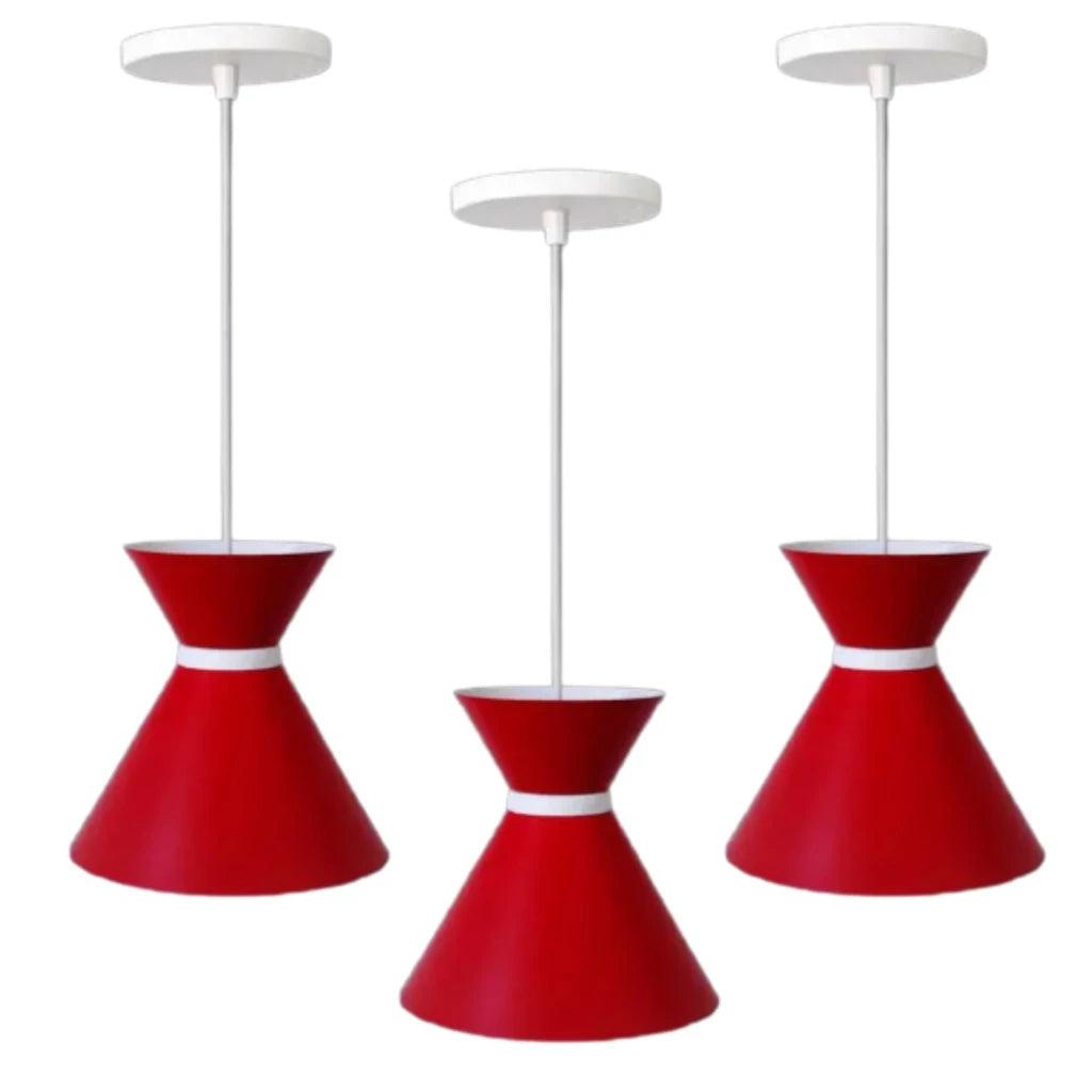 Kit 3 Luminárias Pendentes de Luxo - PendaLux - Akada Brasil