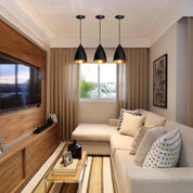 Kit 3 Pendentes Lustre Estilo Arandela Modelo Bala - PendaLux - Akada Brasil