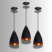 Kit 3 Pendentes Lustre Estilo Arandela Modelo Bala - PendaLux - Akada Brasil