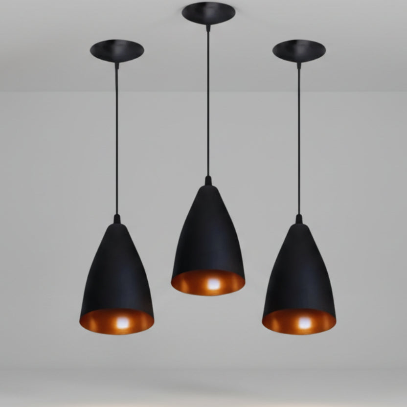 Kit 3 Pendentes Lustre Estilo Arandela Modelo Bala - PendaLux - Akada Brasil