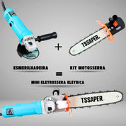 Kit Completo Esmerilhadeira + Adaptador Motosserra - Akada Brasil