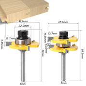 Kit Fresas de 6mm para fazer Encaixes - JoinRouter - Akada Brasil
